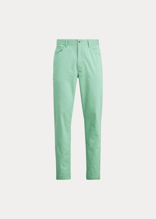 Pantalones Chinos Ralph Lauren Hombre Verdes - Tailored Stretch - JOEKT3106